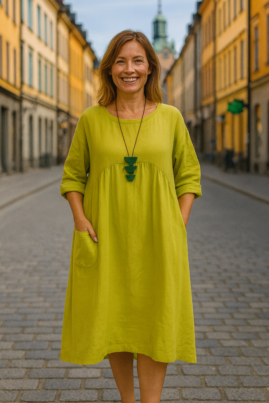 Ronja™ | Sommarklänning i bomull och linne