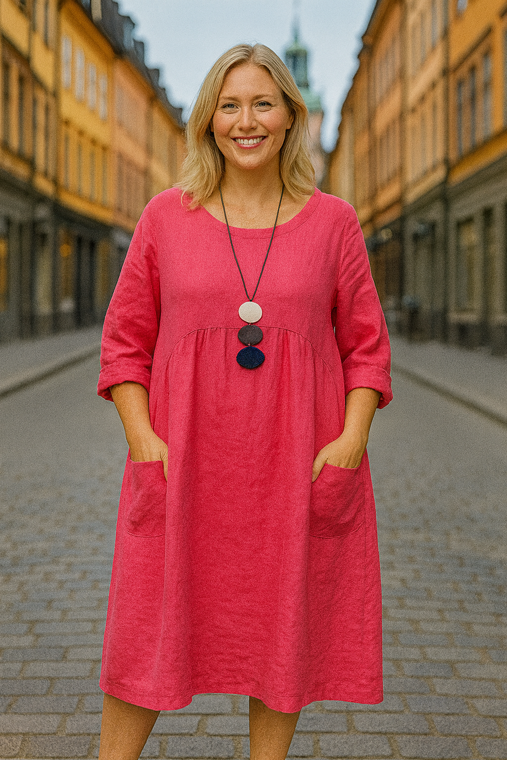 Ronja™ | Sommarklänning i bomull och linne