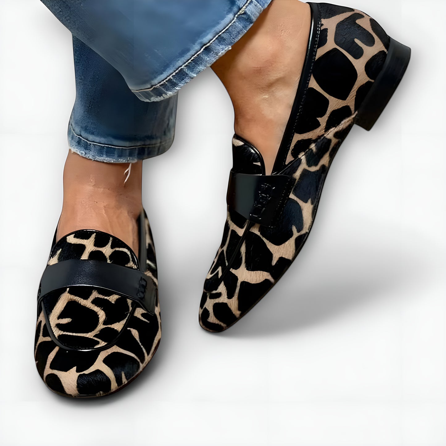 Ebba™ | Tidlös Leopardloafer