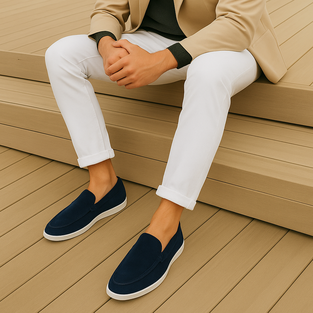 Axel™ | Eleganta loafers i mocka