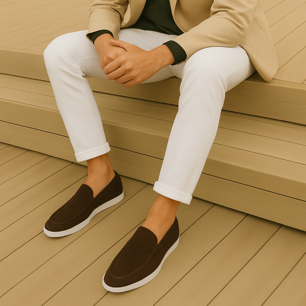 Axel™ | Eleganta loafers i mocka