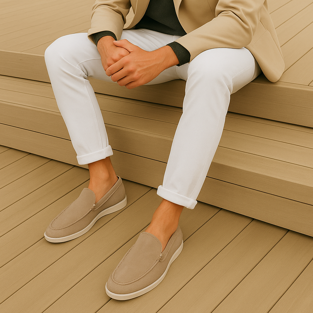 Axel™ | Eleganta loafers i mocka