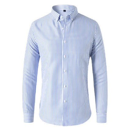 Liam™ | Randig Skjorta med Snygg Kontrast