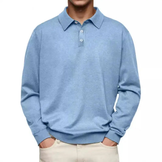 Simon™ | Casual Pikétröja – Långärmad