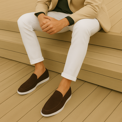 Axel™ | Eleganta loafers i mocka