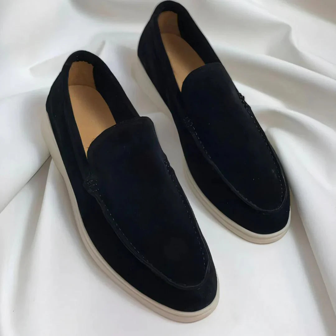 Axel™ | Eleganta loafers i mocka