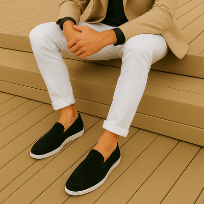 Axel™ | Eleganta loafers i mocka